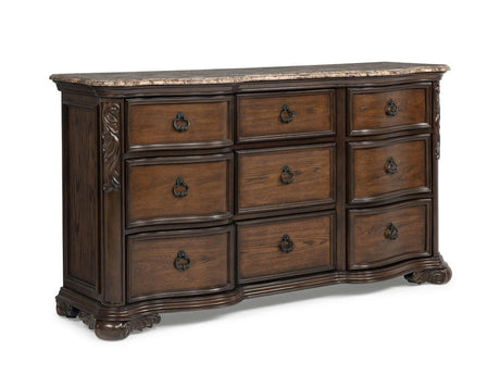 Ludwig Brown Dresser - Ornate Home