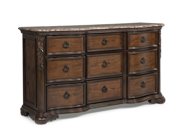 Ludwig Brown Dresser - Ornate Home