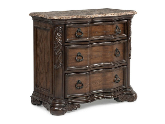 Ludwig Brown Nightstand - Ornate Home