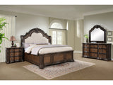 Ludwig Brown Upholstered Panel Bedroom Set - Ornate Home