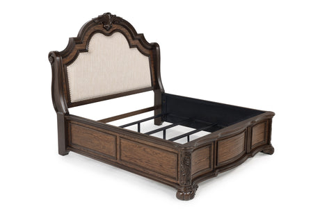Ludwig Brown Upholstered Panel Bedroom Set - Ornate Home