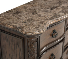 Ludwig Brown Upholstered Panel Bedroom Set - Ornate Home