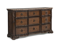 Ludwig Brown Upholstered Panel Bedroom Set - Ornate Home