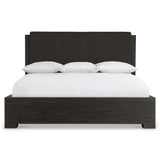 Ludwig Charcoal King Panel Bed - Ornate Home