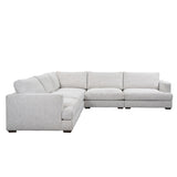 Ludwig Ivory 5 Piece Sectional - Ornate Home