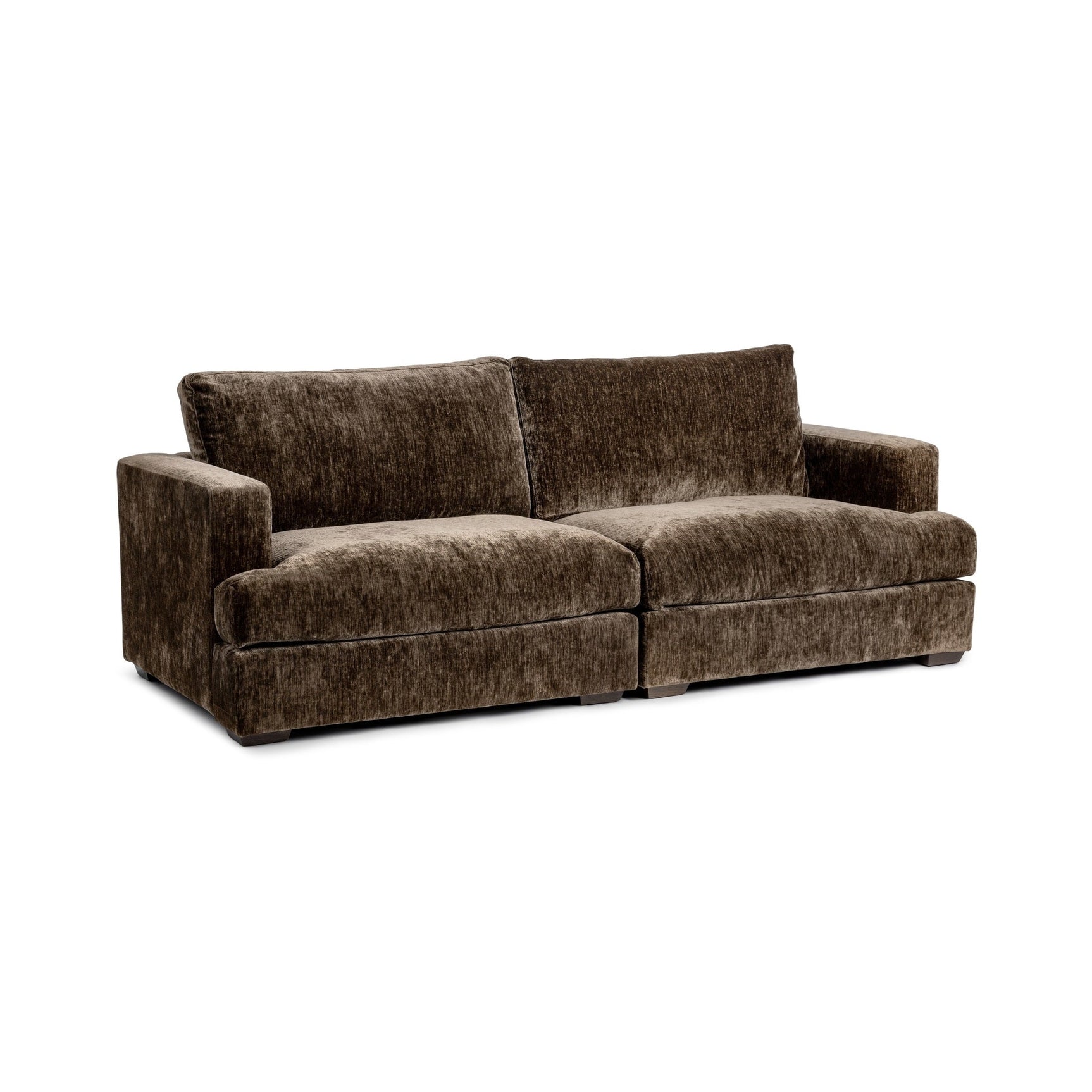 Ludwig Mossed Brown 2pc Sofa - Ornate Home