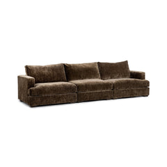 Ludwig Mossed Brown 3 Piece Sofa - Ornate Home