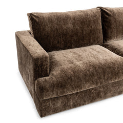 Ludwig Mossed Brown 3 Piece Sofa - Ornate Home