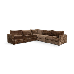 Ludwig Mossed Brown 5-Piece Sectional - Ornate Home