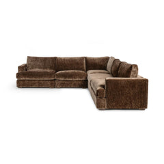 Ludwig Mossed Brown 5-Piece Sectional - Ornate Home