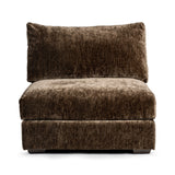 Ludwig Mossed Brown Armless Chair - Ornate Home