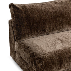 Ludwig Mossed Brown Armless Chair - Ornate Home