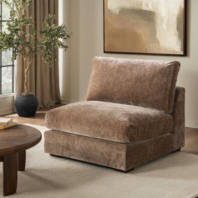 Ludwig Oyster Taupe Armless Chair