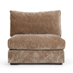 Ludwig Oyster Taupe Armless Chair - Ornate Home