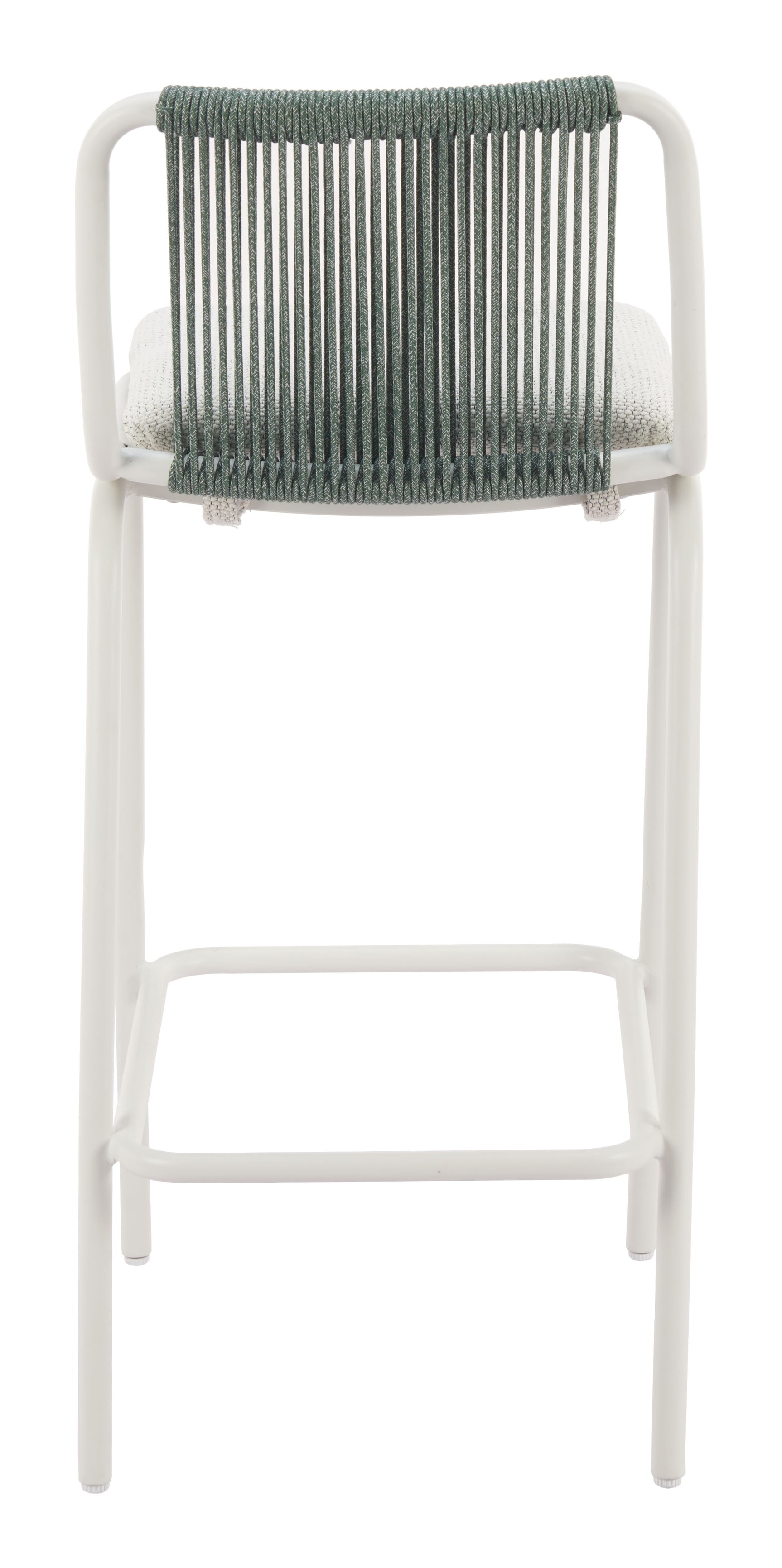 Luft White & Green Barstool (Set of 2)