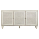 Lugano Whitewash 3-Door Sideboard - Ornate Home