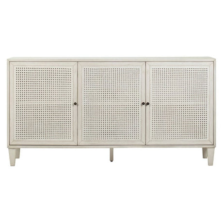 Lugano Whitewash 3-Door Sideboard - Ornate Home