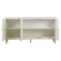 Lugano Whitewash 3-Door Sideboard - Ornate Home