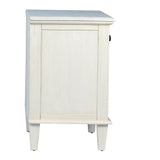 Lugano Whitewash 3-Drawers Nightstand - Ornate Home