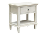 Lugano Whitewash Nightstand - Ornate Home