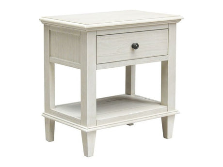 Lugano Whitewash Nightstand - Ornate Home