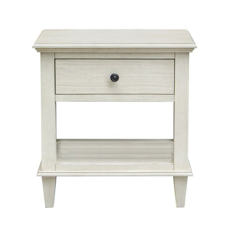 Lugano Whitewash Nightstand - Ornate Home