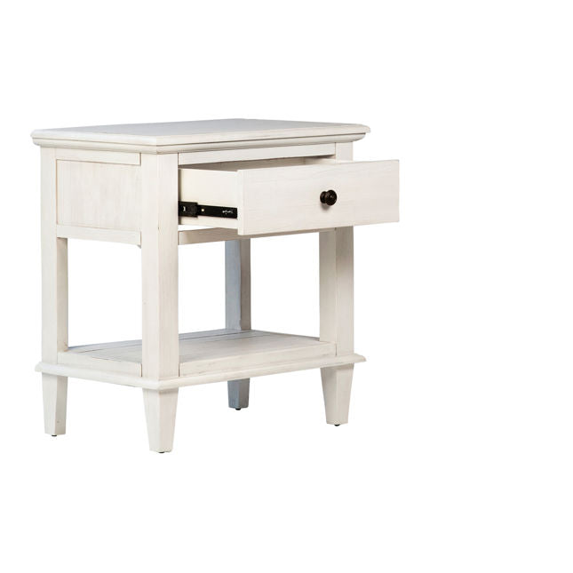 Lugano Whitewash Nightstand - Ornate Home
