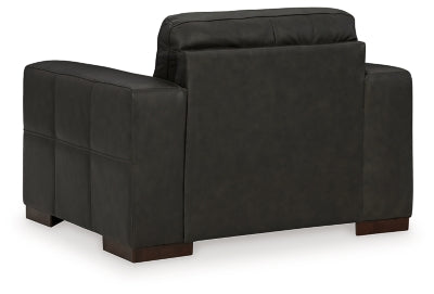 Luigi Thunder Oversized Chair and Ottoman (Online Special Price) - Ornate Home