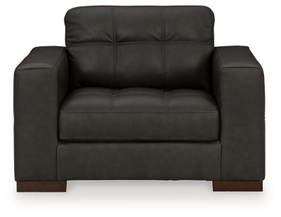 Luigi Thunder Oversized Chair and Ottoman (Online Special Price) - Ornate Home