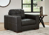 Luigi Thunder Oversized Chair and Ottoman - Ornate Home