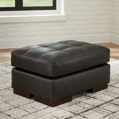 Luigi Thunder Oversized Chair and Ottoman - Ornate Home