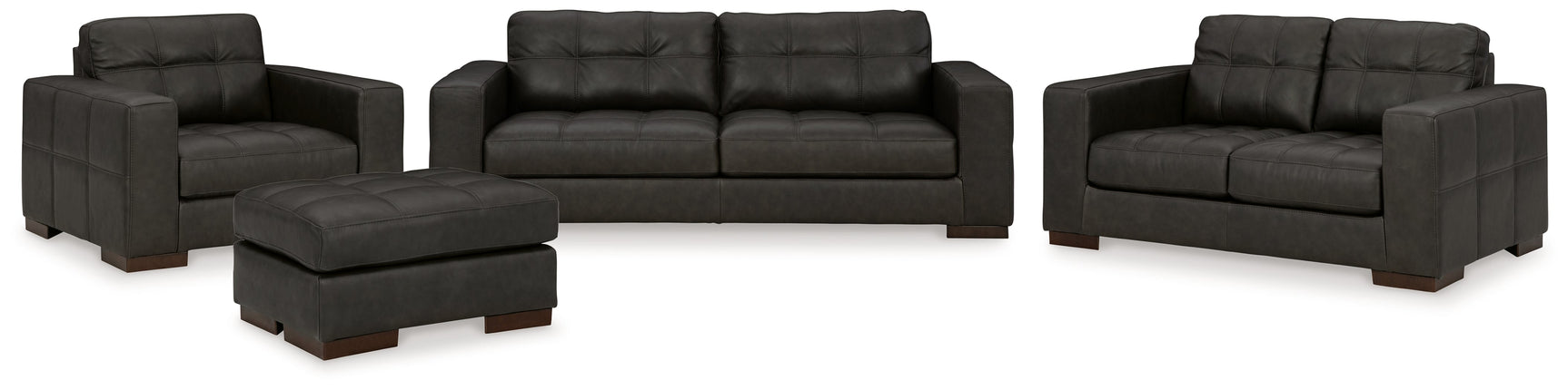 Luigi Thunder Sofa, Loveseat, Oversized Chair and Ottoman (Online Special Price) - Ornate Home