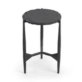 Luka Charcoal Forge End Table - Ornate Home