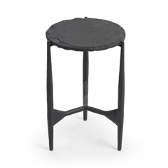 Luka Charcoal Forge End Table - Ornate Home