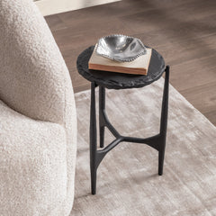 Luka Charcoal Forge End Table - Ornate Home