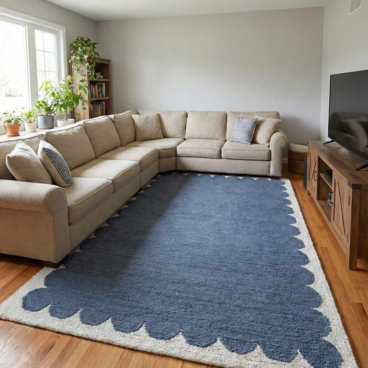 Lukamu Modern Art Deco Handmade Area Rug - Ornate Home