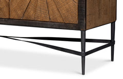 Luke Brown Three Door Sideboard - Ornate Home