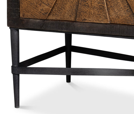 Luke Brown Three Door Sideboard - Ornate Home