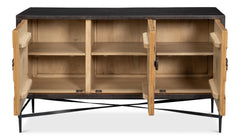 Luke Brown Three Door Sideboard - Ornate Home