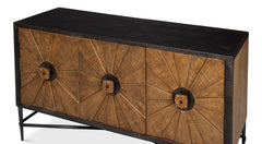 Luke Brown Three Door Sideboard - Ornate Home