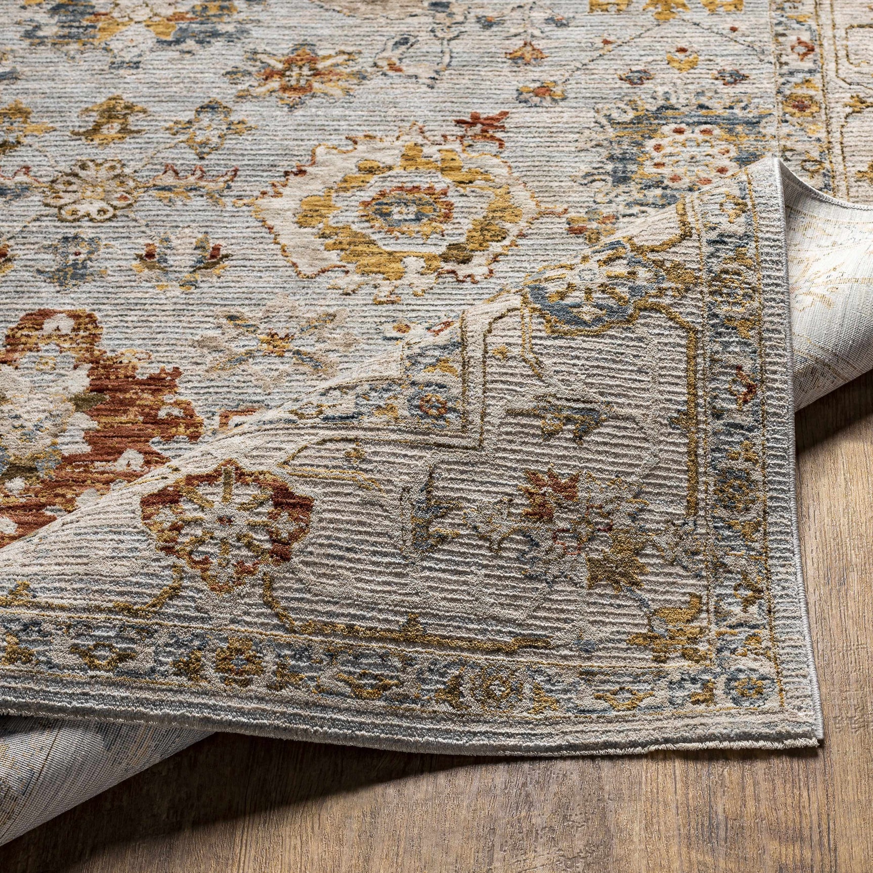 Luklukan Oushak Style Floral Rug - Ornate Home