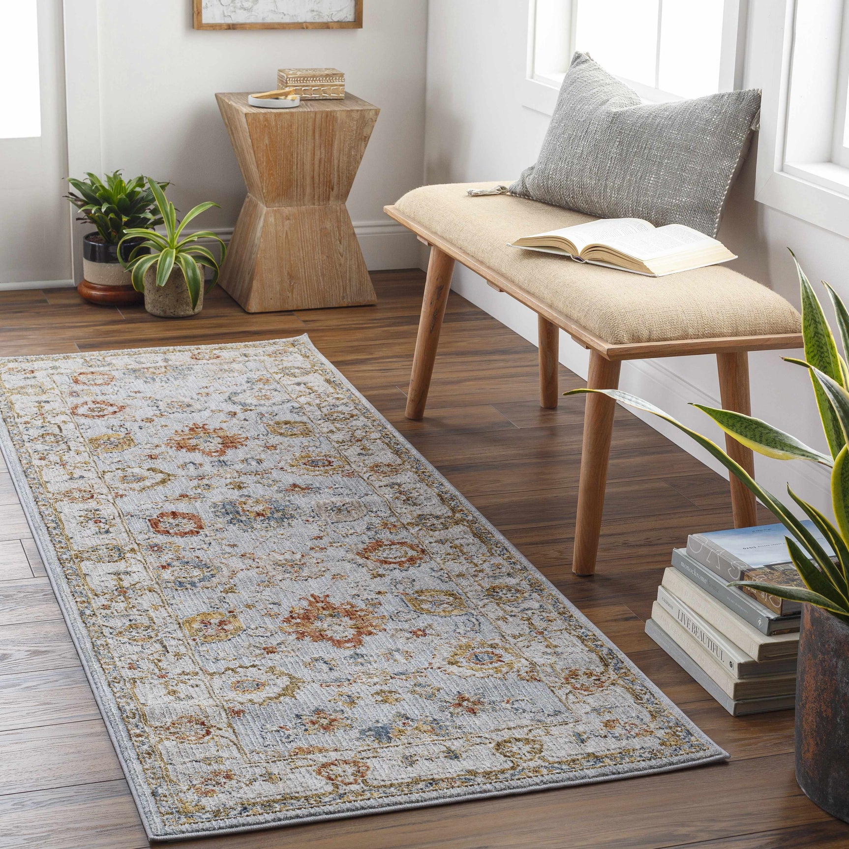 Luklukan Oushak Style Floral Rug - Ornate Home