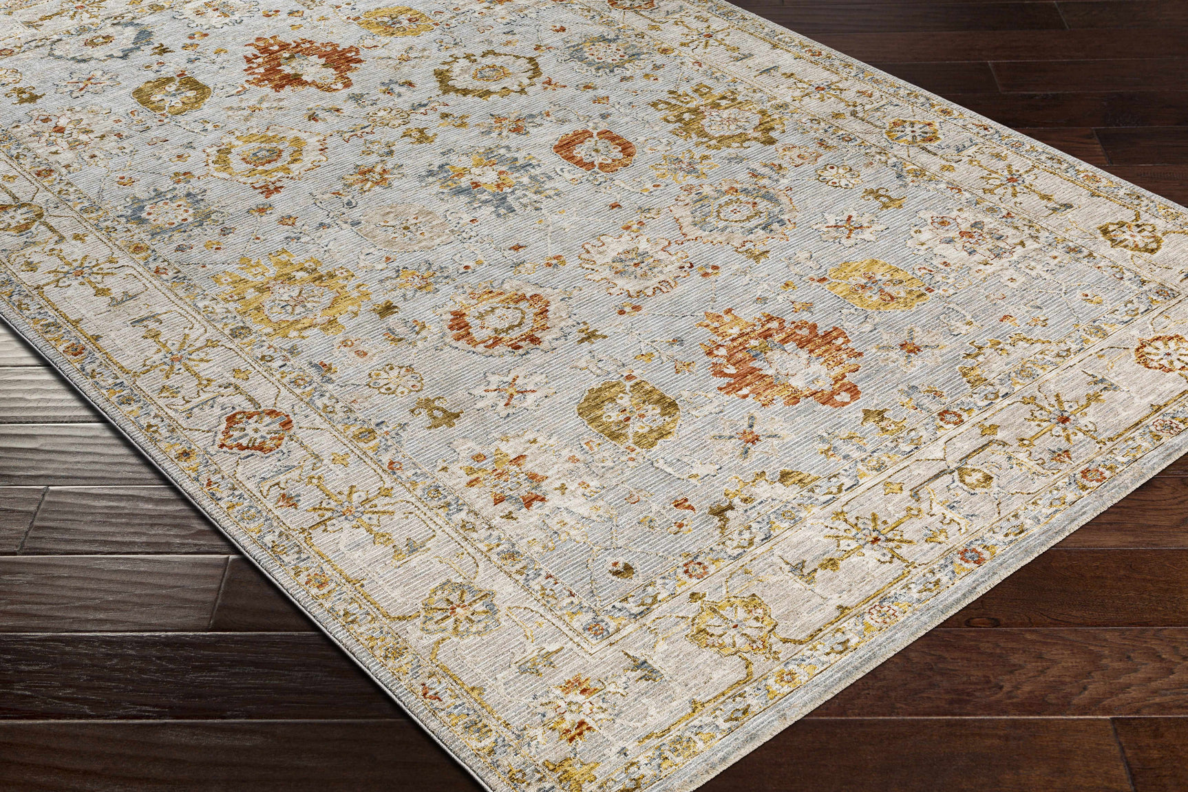 Luklukan Oushak Style Floral Rug - Ornate Home