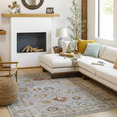 Luklukan Oushak Style Floral Rug - Ornate Home