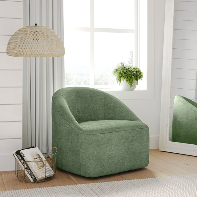 Lulu2 Forest Lulu Swivel Accent Chair - Ornate Home