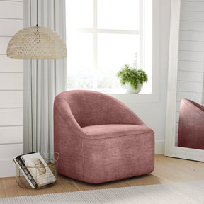 Lulu2 Lilac Lulu Swivel Accent Chair - Ornate Home