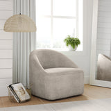 Lulu2 Taupe Lulu Swivel Accent Chair - Ornate Home