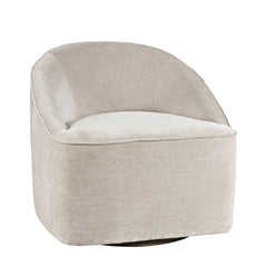 Lulu2 Taupe Lulu Swivel Accent Chair - Ornate Home