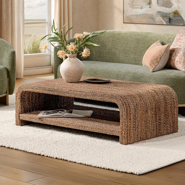 Luma Harvest Abaca 56" Rectangular Coffee Table