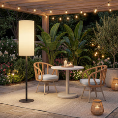 Lumaris Black Solar Floor Lamp - Ornate Home